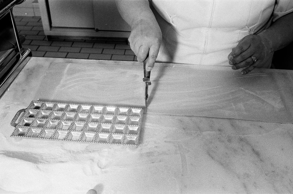 A woman making ravioli at the Pump Room - Chicago Sun-Times
