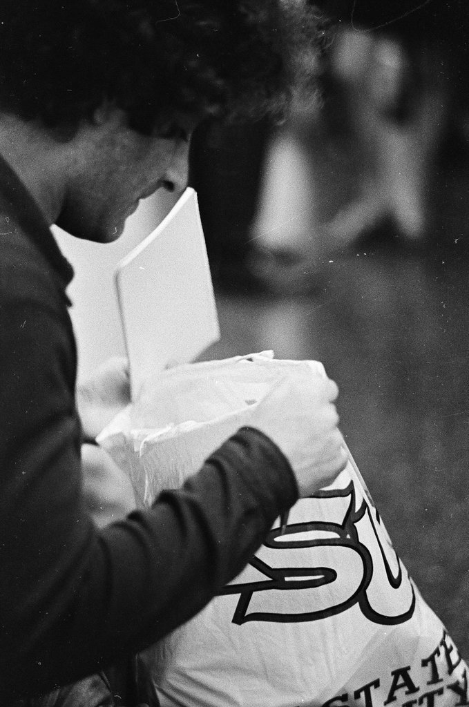 Abbie Hoffman at Criminal Court Building - Larry Graff for Chicago Sun-Times