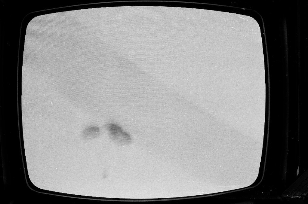 Television depicting Apollo 13 capsule splashdown - Howard Lyon for Chicago Sun-Times