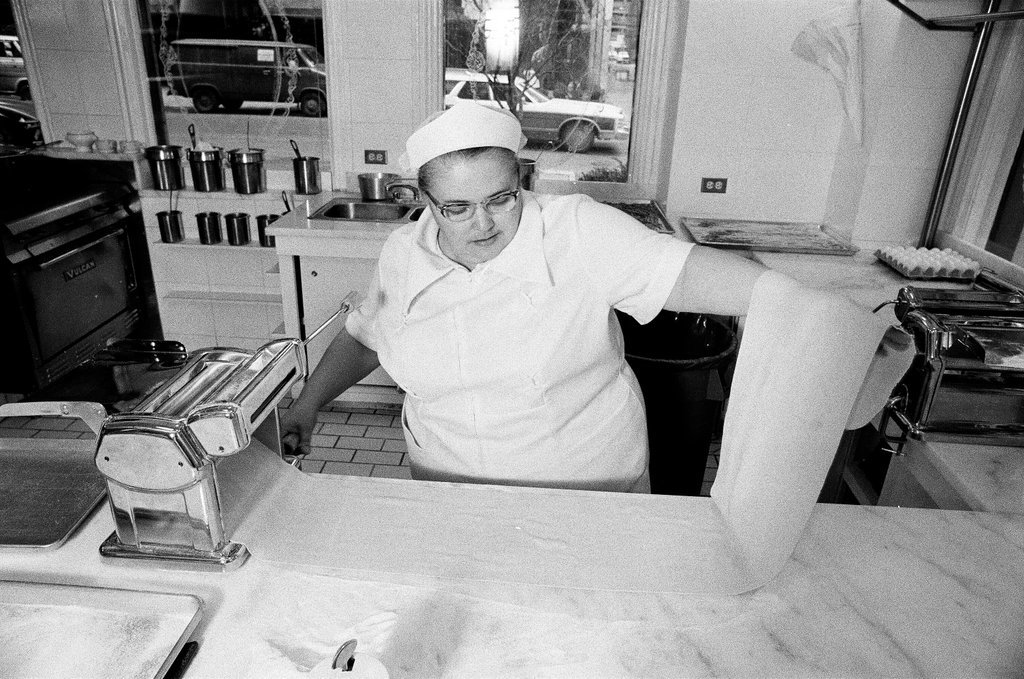 A woman making ravioli at the Pump Room - Chicago Sun-Times