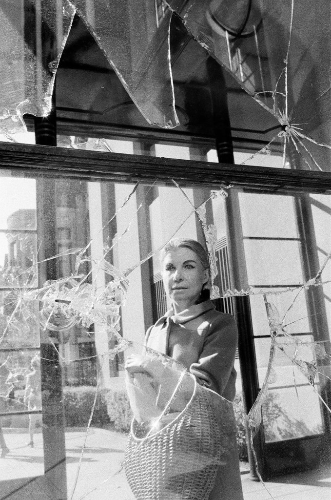 Damage to windows after SDS riot - Chicago Sun-Times