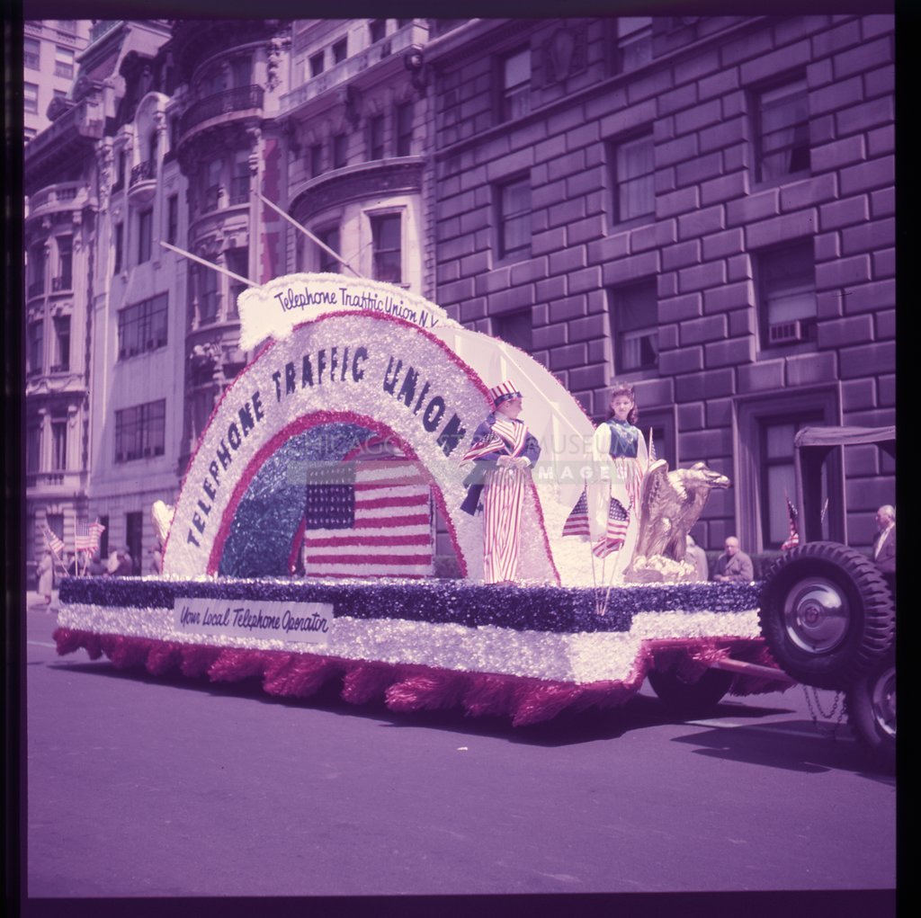 Telephone Traffic Unions float in New York City Easter Parade - Maier, Vivian