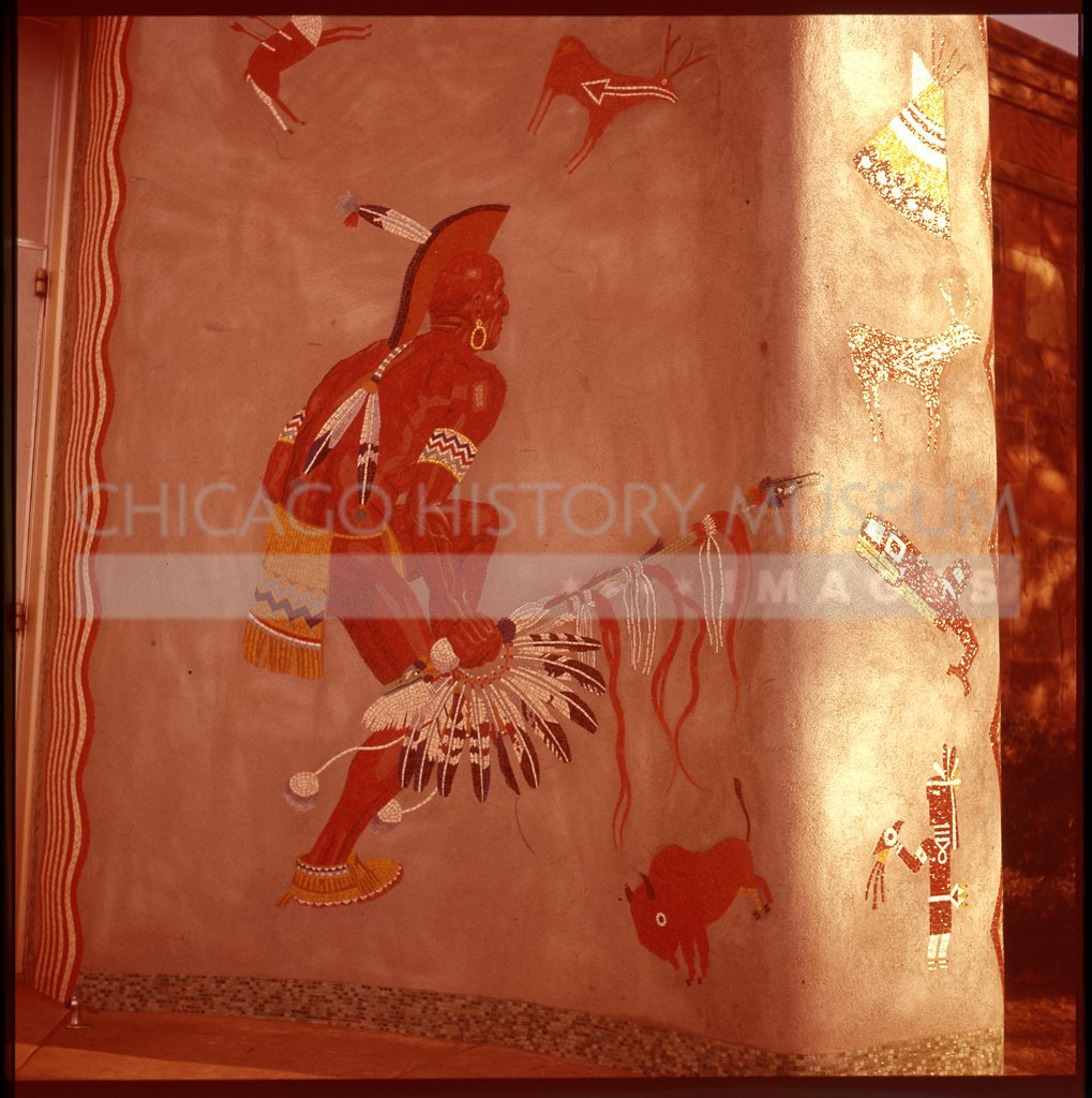 Native American warrior mosaic - Maier, Vivian