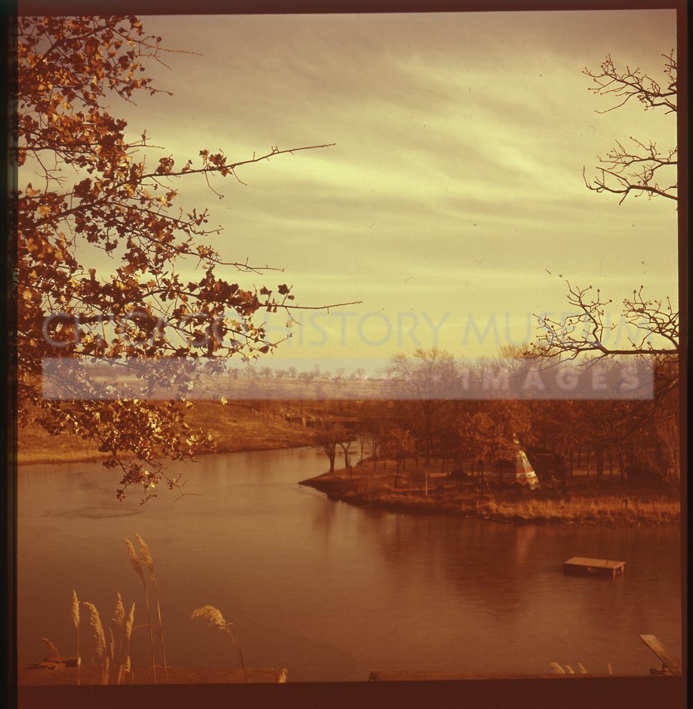 Riverscape with tipi - Maier, Vivian