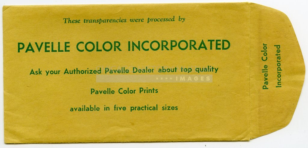 Pavelle Color processing envelope owned by Vivian Maier - Pavelle Color