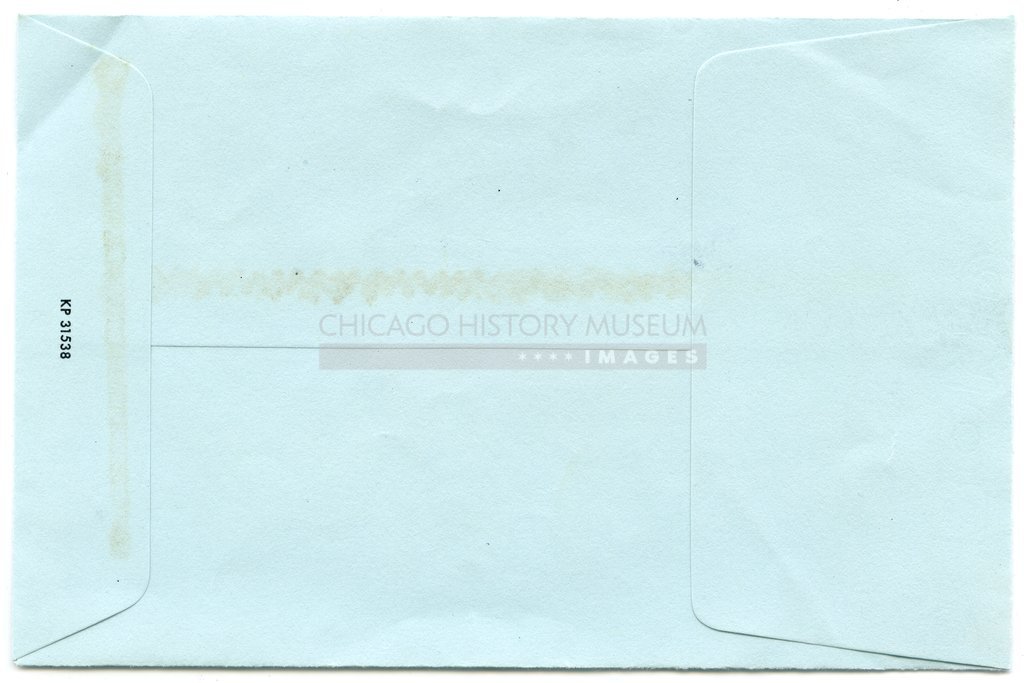Reverse of blue negatives processing envelope