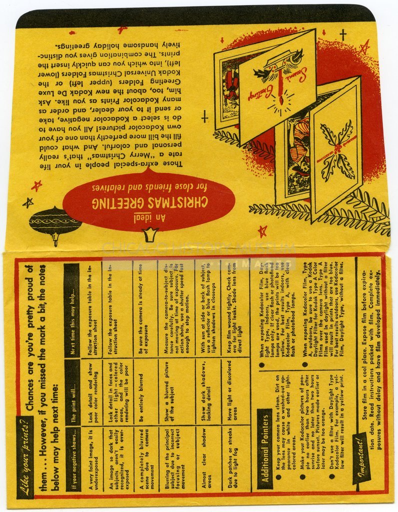Kodacolor envelope owned by Vivian Maier - Eastman Kodak Company