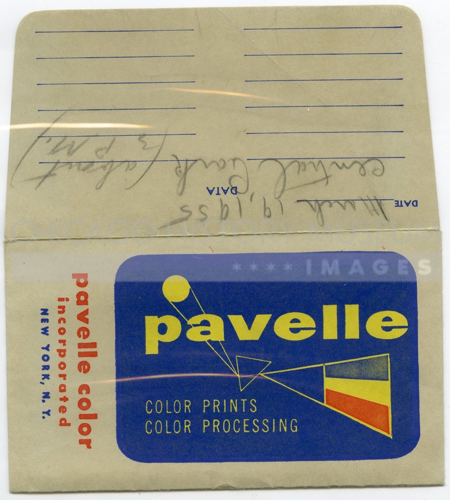 Pavelle Color processing envelope owned by Vivian Maier - Pavelle Color