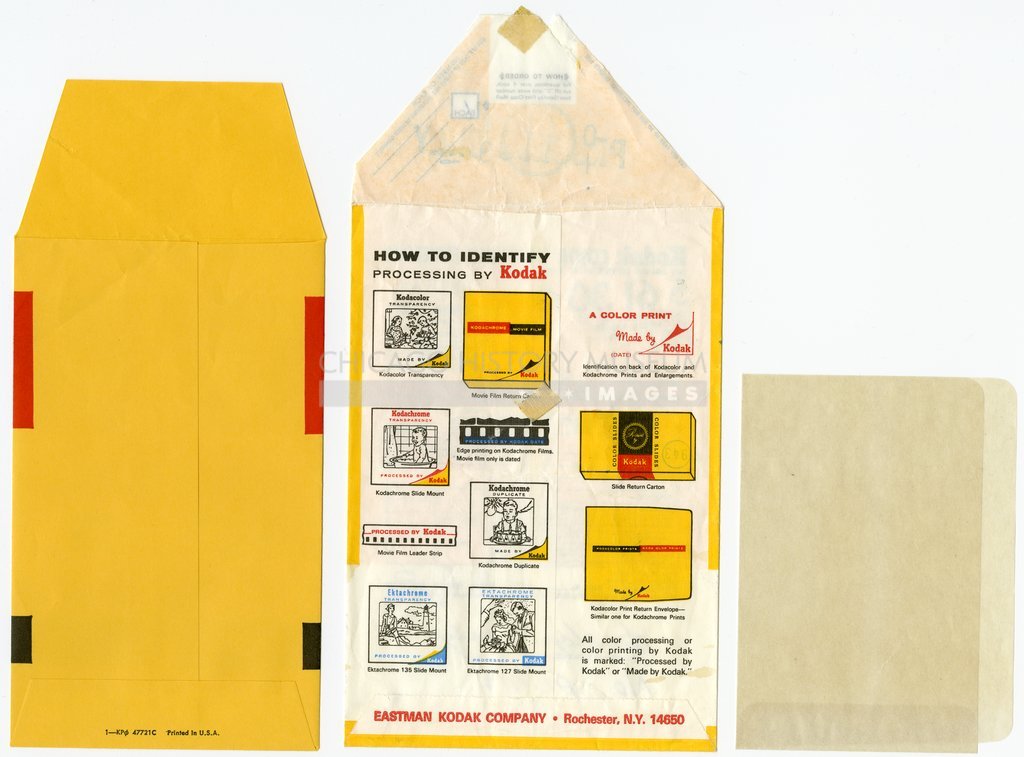Reverse of Kodak processing envelope owned by Vivian Maier - Eastman Kodak Company