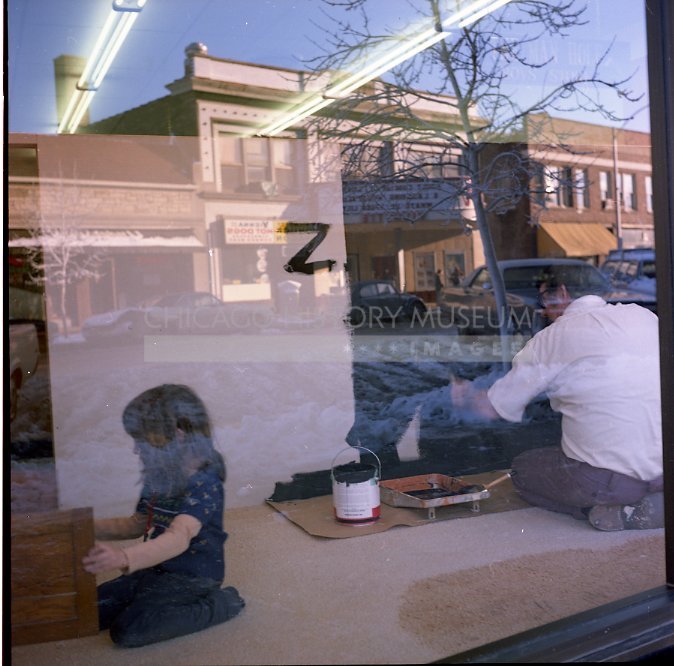 Man and girl at work - Maier, Vivian