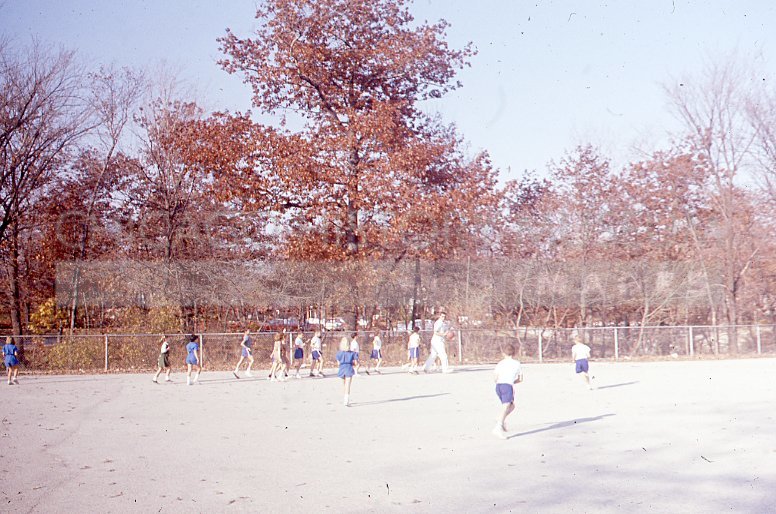Children at gym glass - Maier, Vivian