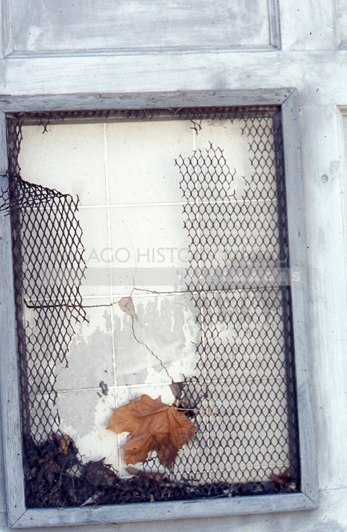 Dilapidated wire window cover - Maier, Vivian
