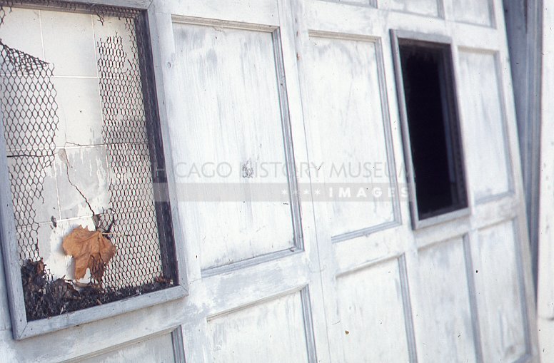 Dilapidated wire window cover - Maier, Vivian