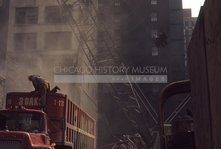 Dust settles at the Chicago Stock Exchange building demolition site - Maier, Vivian