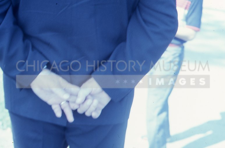 Man in blue pinstripes - Maier, Vivian