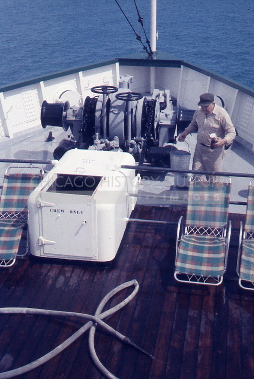 Man on boat deck - Maier, Vivian