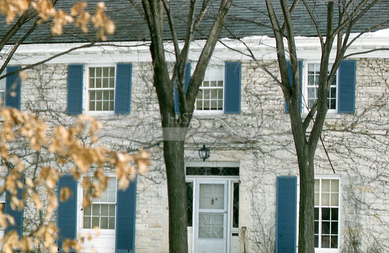 White house with blue shutters - Maier, Vivian