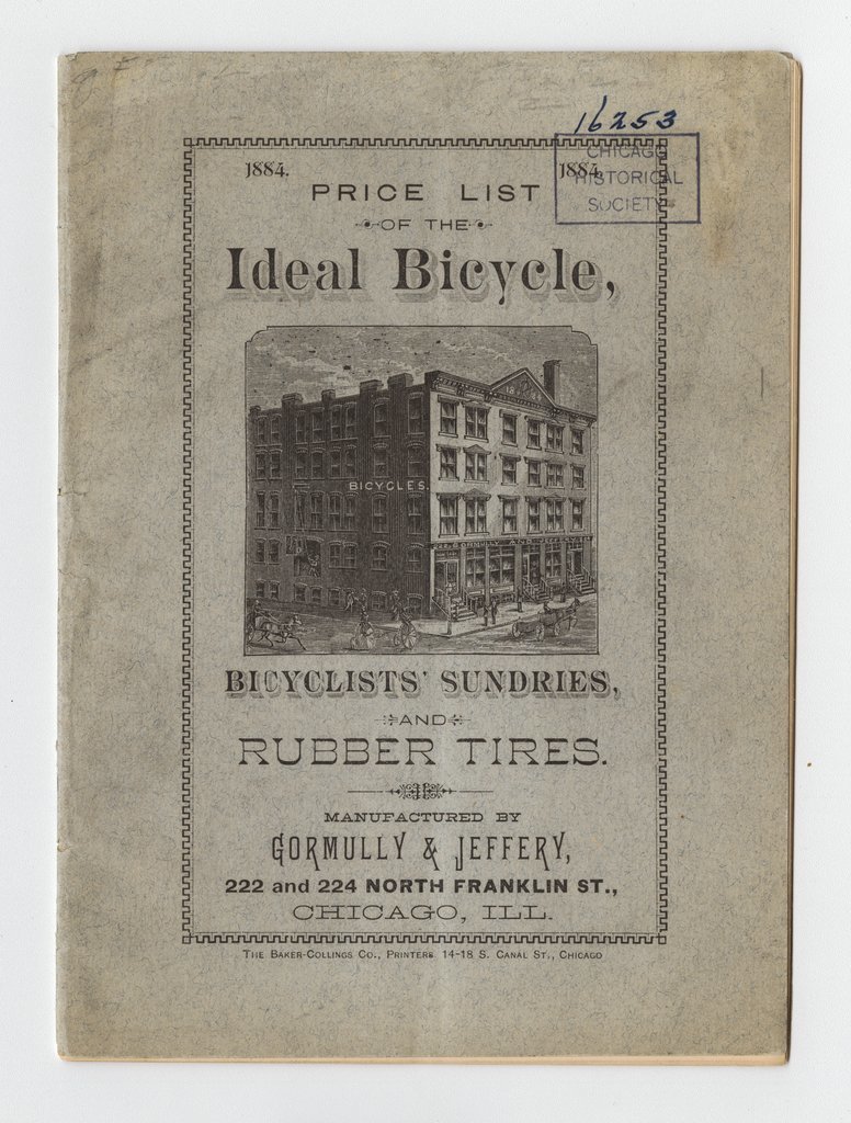 Price List of the Ideal Bicycle - Gormully & Jeffery