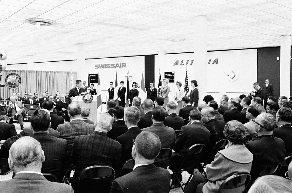 Dedication of the International Terminal at O'Hare Airport - Howard Lyon for Chicago Sun-Times