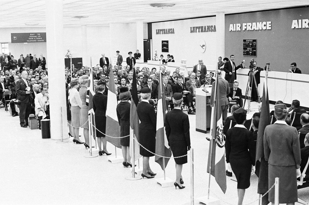 Dedication of the International Terminal at O'Hare Airport - Howard Lyon for Chicago Sun-Times