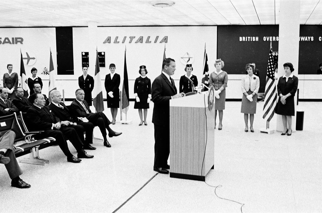 Dedication of the International Terminal at O'Hare Airport - Howard Lyon for Chicago Sun-Times