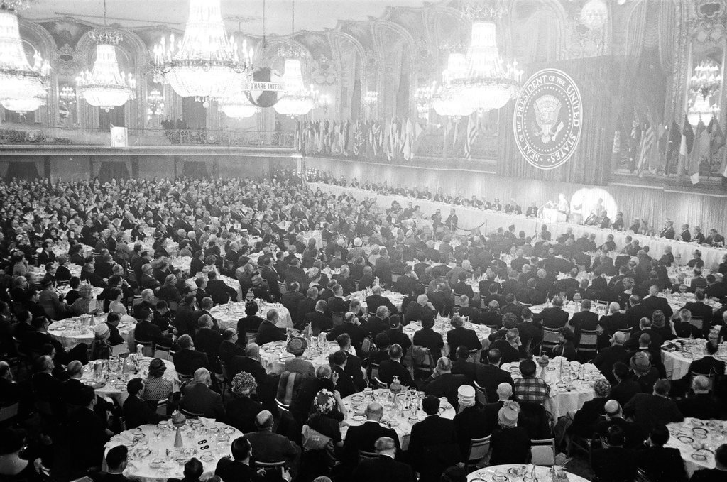 President John F. Kennedy visits Chicago - Howard Lyon for Chicago Sun-Times