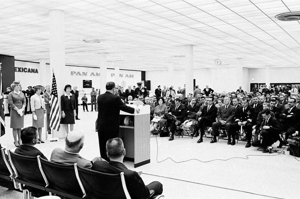 Dedication of the International Terminal at O'Hare Airport - Howard Lyon for Chicago Sun-Times