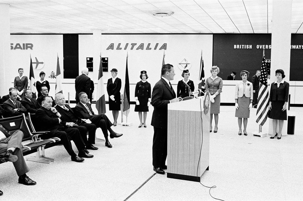 Dedication of the International Terminal at O'Hare Airport - Howard Lyon for Chicago Sun-Times