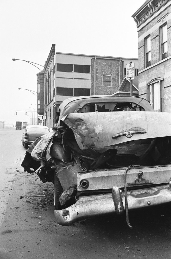 Three abandoned cars across Chicago - Gene Pesek for Chicago Sun-Times