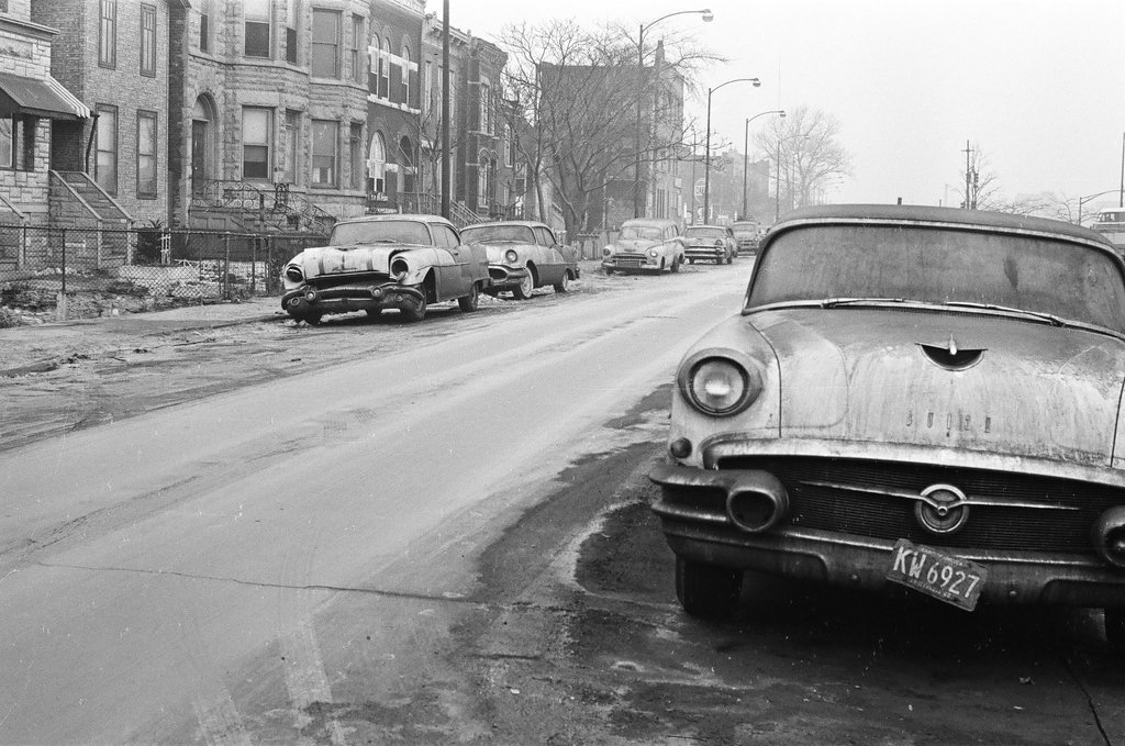 Three abandoned cars across Chicago - Gene Pesek for Chicago Sun-Times
