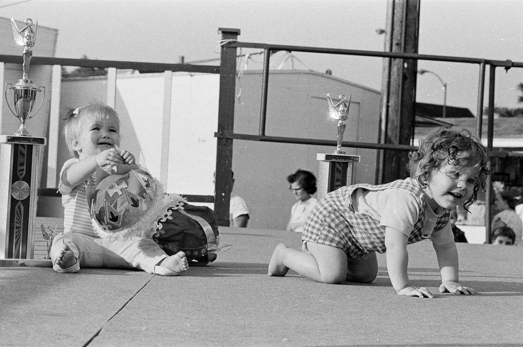 Baby crawling contest at Back of the Yards Family Fun Fair - Howard D. Simmons for Chicago Sun-Times