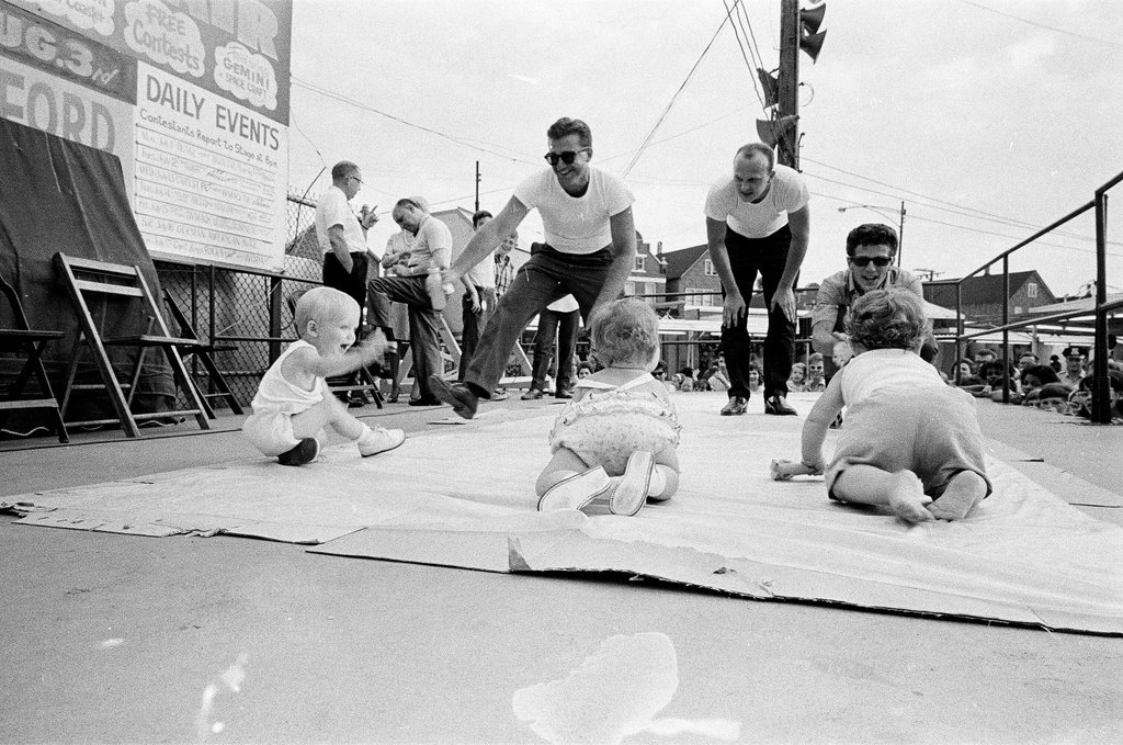 Baby crawling contest at Back of the Yards Family Fun Fair - Pete Peters for Chicago Sun-Times