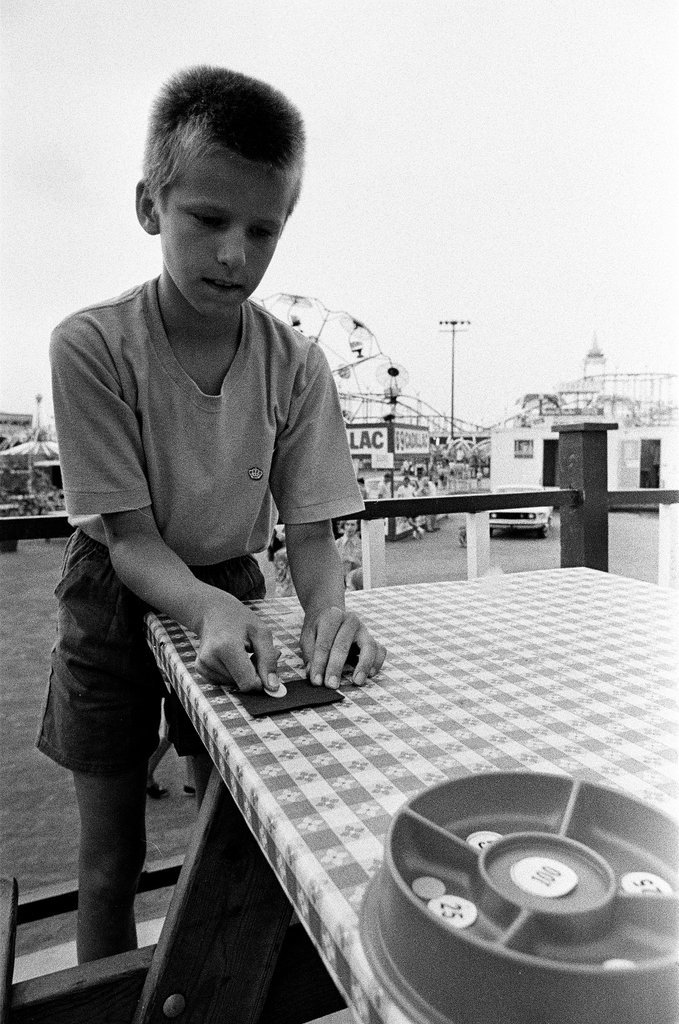 Tiddily Winks contest at Back of the Yards Family Fun Fair - Jack Lenahan for Chicago Sun-Times