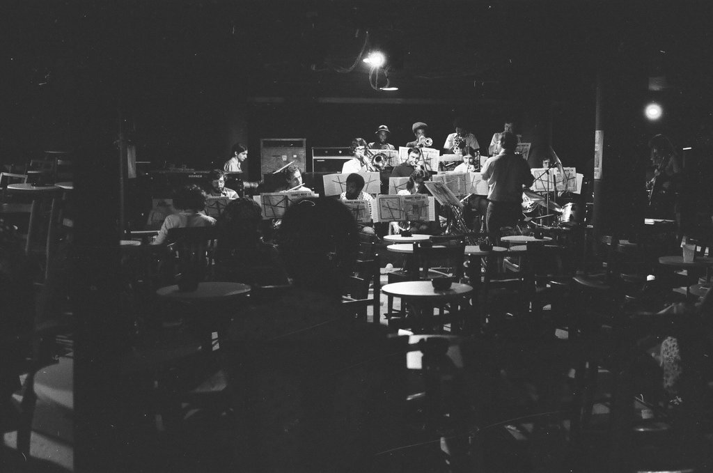 The Big Jazz Band plays at the Northside Auditorium Bar - Jim Mescall for Chicago Sun-Times