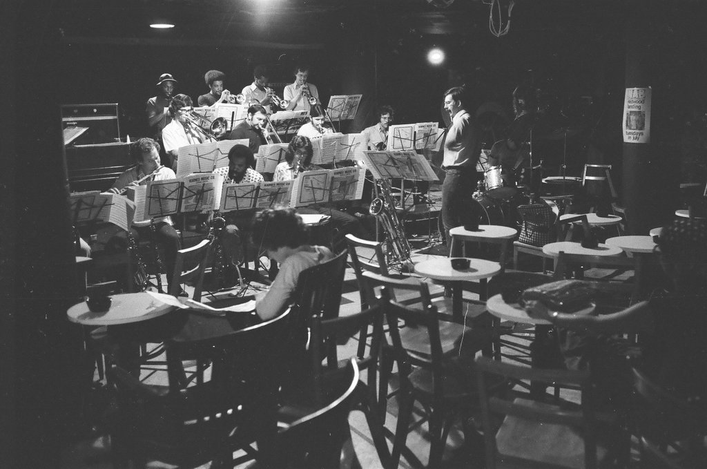 The Big Jazz Band plays at the Northside Auditorium Bar - Jim Mescall for Chicago Sun-Times
