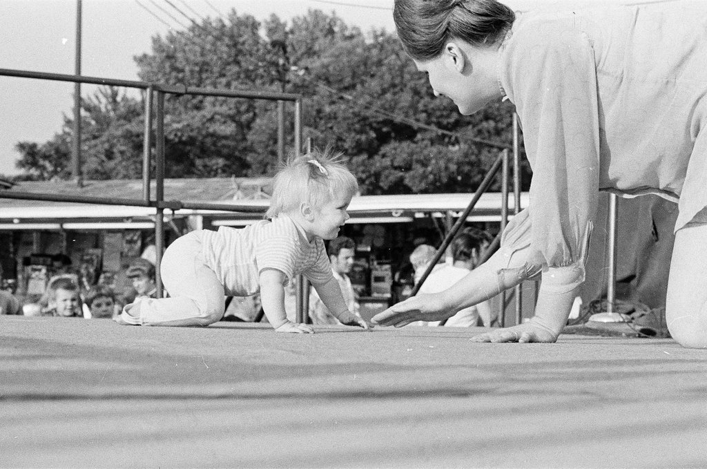 Baby crawling contest at Back of the Yards Family Fun Fair - Howard D. Simmons for Chicago Sun-Times