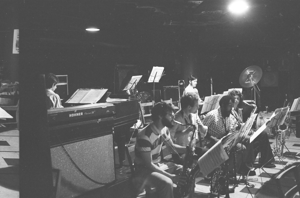 The Big Jazz Band plays at the Northside Auditorium Bar - Jim Mescall for Chicago Sun-Times