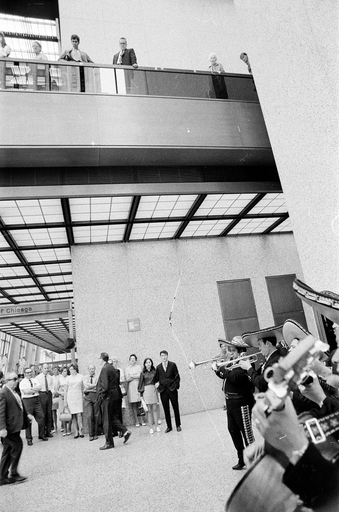 Jose de Alba's Mariachi Band plays at First National Bank - Larry Graff for Chicago Sun-Times
