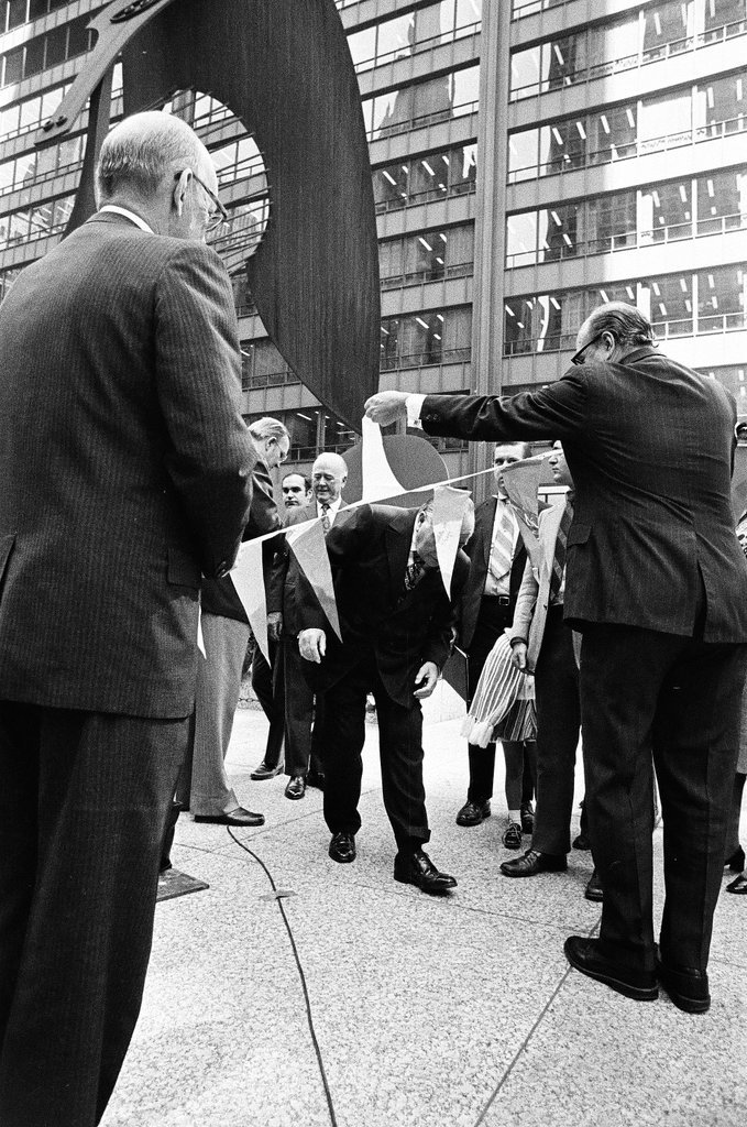 Crusade of Mercy flag-raising - John H. White for Chicago Sun-Times