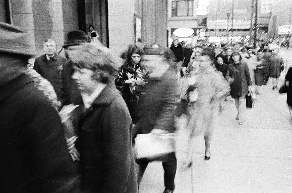 Afternoon rush hour in the Loop - Jack Dykinga for Chicago Sun-Times