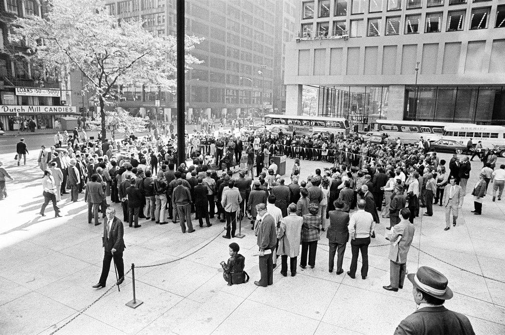 Crusade of Mercy flag-raising - John H. White for Chicago Sun-Times