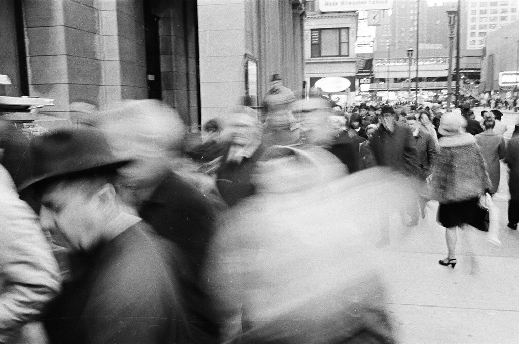 Afternoon rush hour in the Loop - Jack Dykinga for Chicago Sun-Times