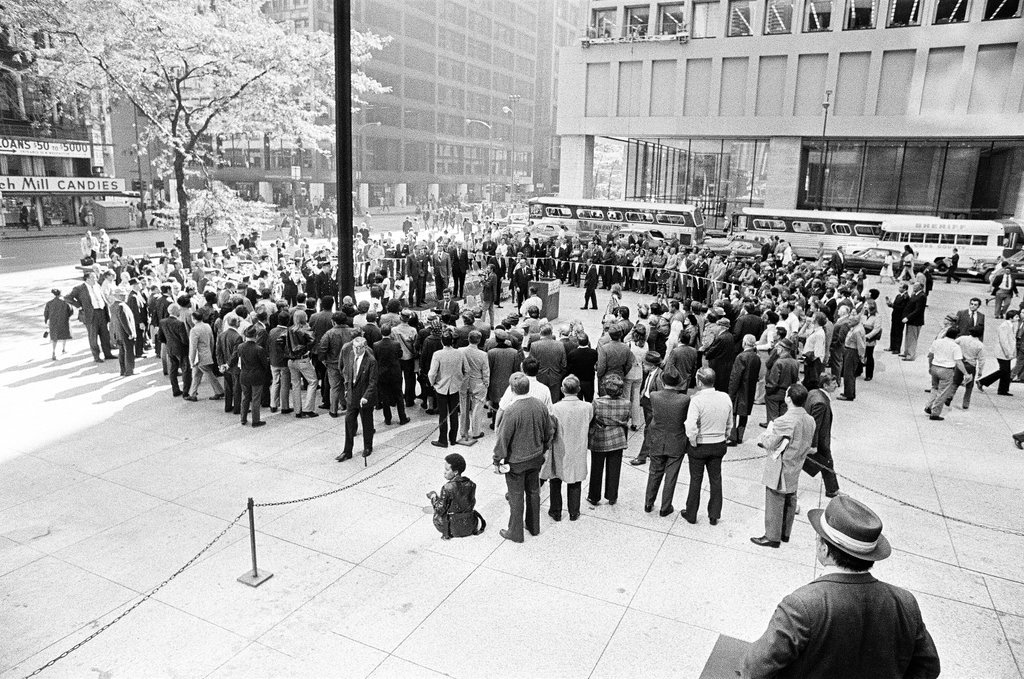 Crusade of Mercy flag-raising - John H. White for Chicago Sun-Times
