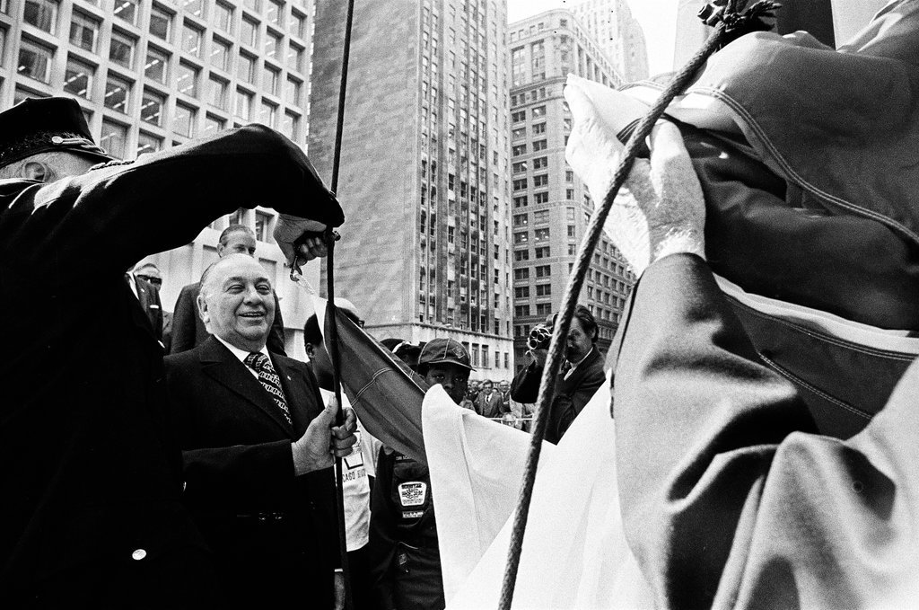 Crusade of Mercy flag-raising - John H. White for Chicago Sun-Times
