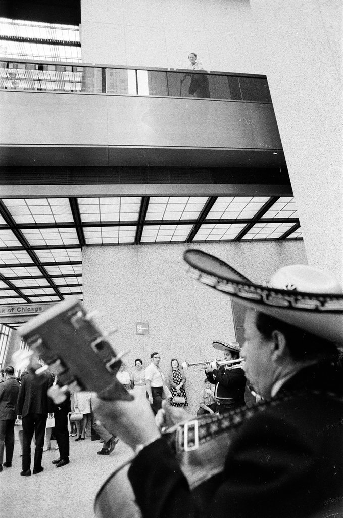 Jose de Alba's Mariachi Band plays at First National Bank - Larry Graff for Chicago Sun-Times