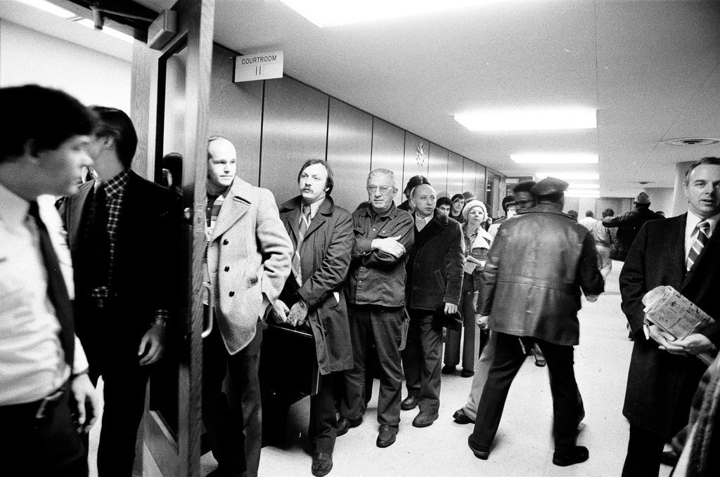 Crowd at Traffic Court - Jim Frost for Chicago Sun-Times
