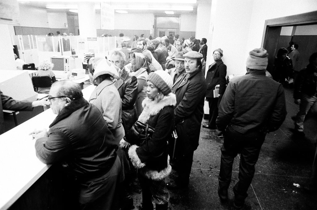Crowd at Traffic Court - Jim Frost for Chicago Sun-Times