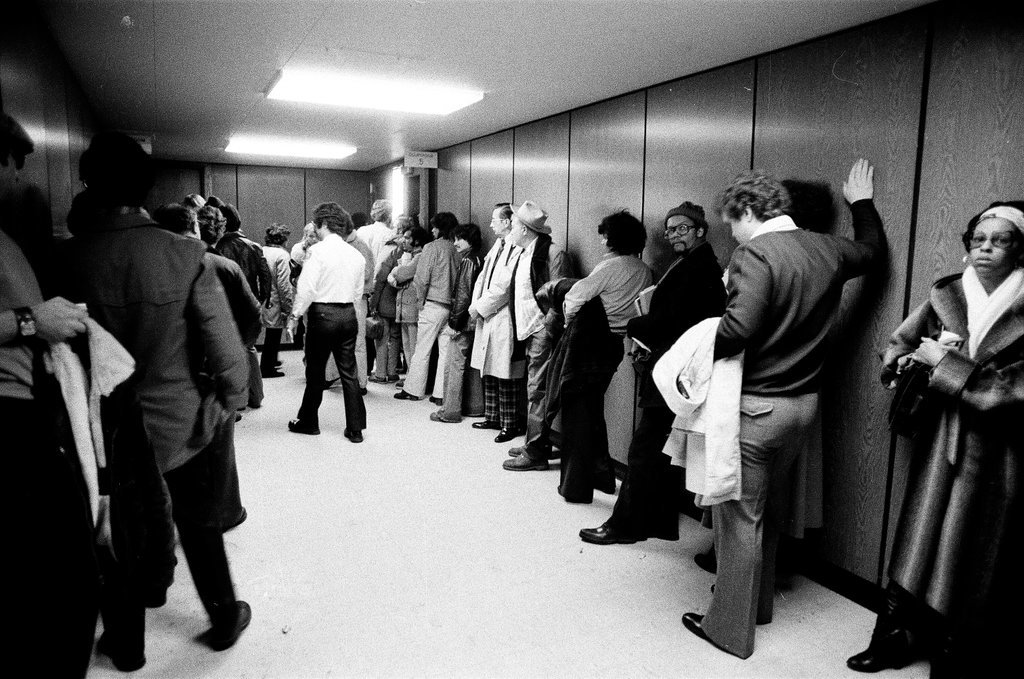 Crowd at Traffic Court - Jim Frost for Chicago Sun-Times