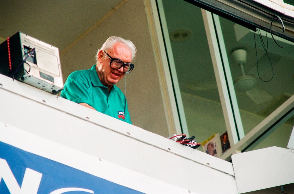 Harry Caray returns to Wrigley Field after illness - Pablo Martinez Monsivais for Chicago Sun-Times