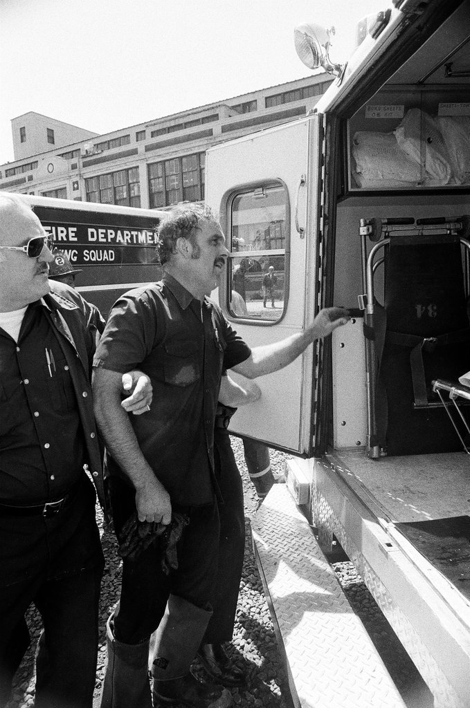Firefighters treated for smoke inhalation - Jack Lenahan for Chicago Sun-Times